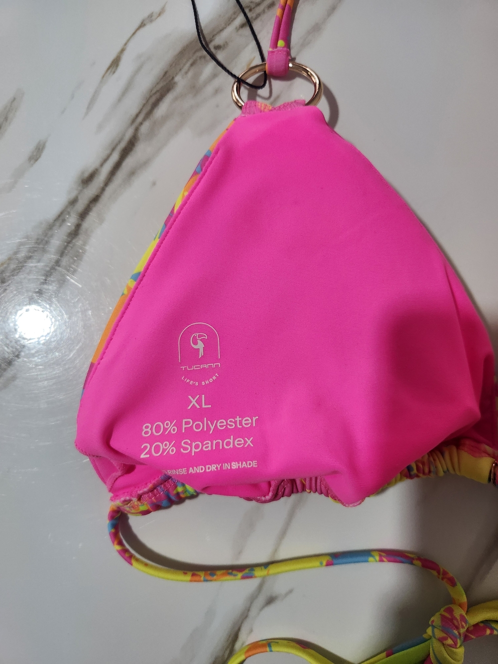 Tucann Wild Splatter Bikini Top - Pink - Picture 6 of 6